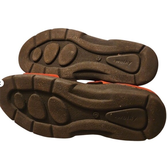 Wolky Leather Comfort Shoes Size EU 41 Red Mary Jane Open Toe - Picture 5 of 8